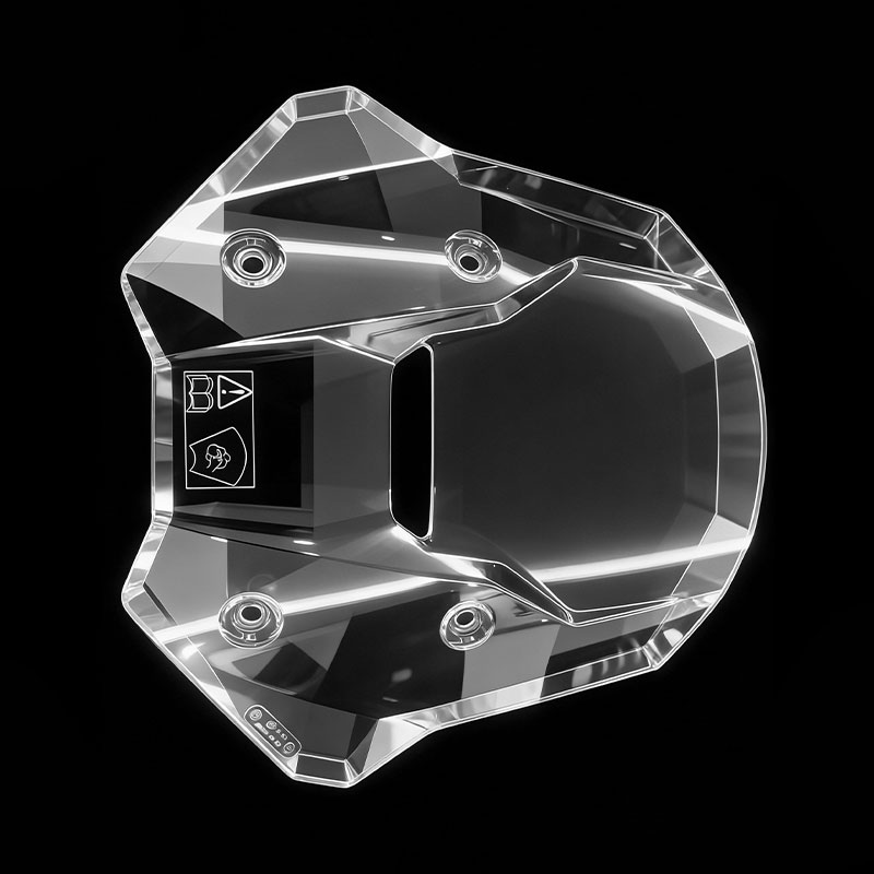 Mold pentru injecție pentru parbriz transparent pentru motociclete